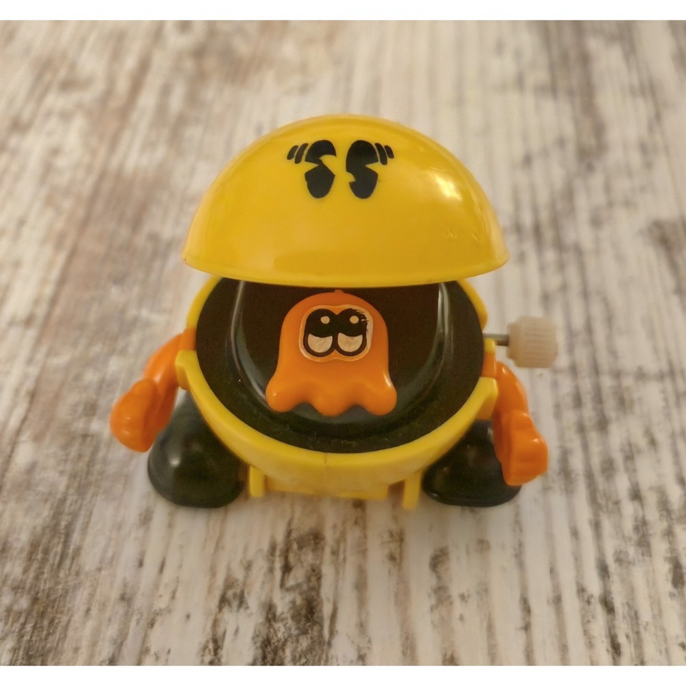 Vintage 1982 Tomy Pac-Man Wind Up Toy Walking Chomping Bally Midway Arcade Game